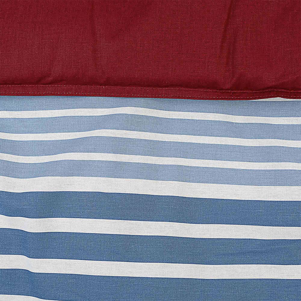 Nautica, Set de Edredón King 100% Algodón, Color Azul, Clermont Blue.