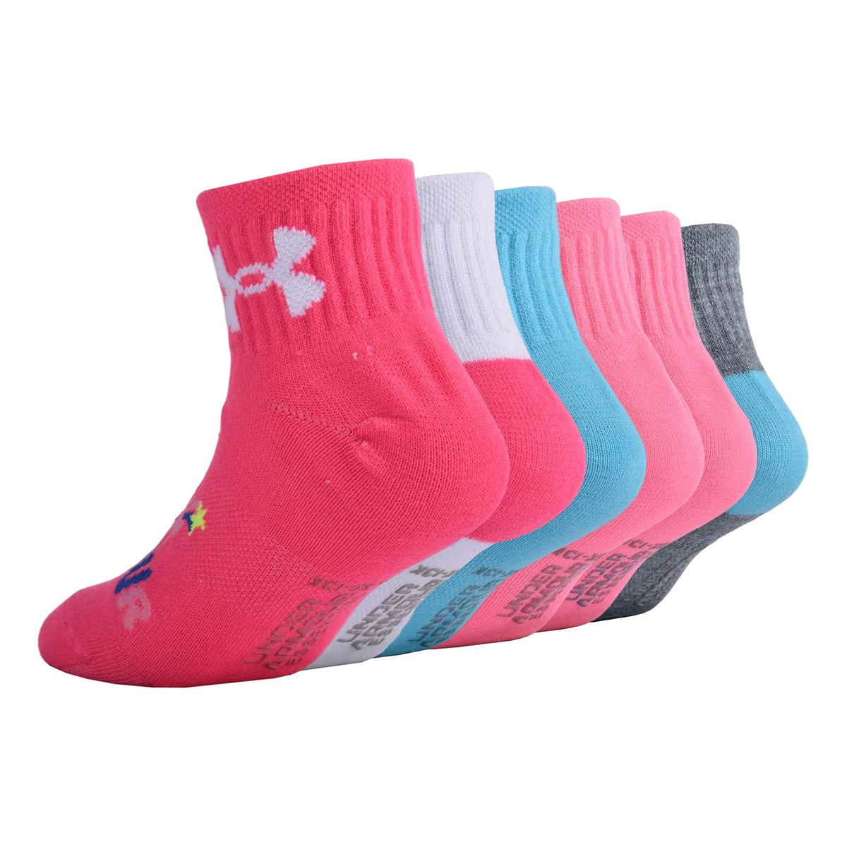 Under Armour Girls Multi Pack Sock