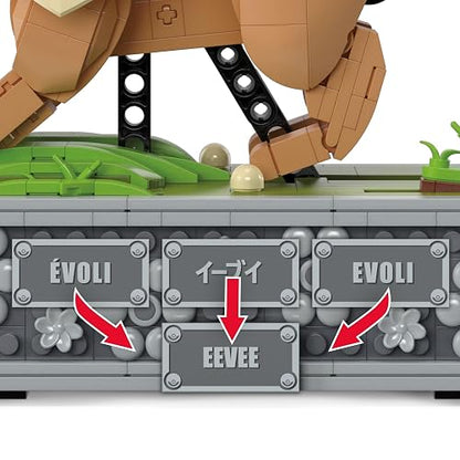 Mega Pokémon Juguete de Construcción Eevee con Movimiento para Adultos