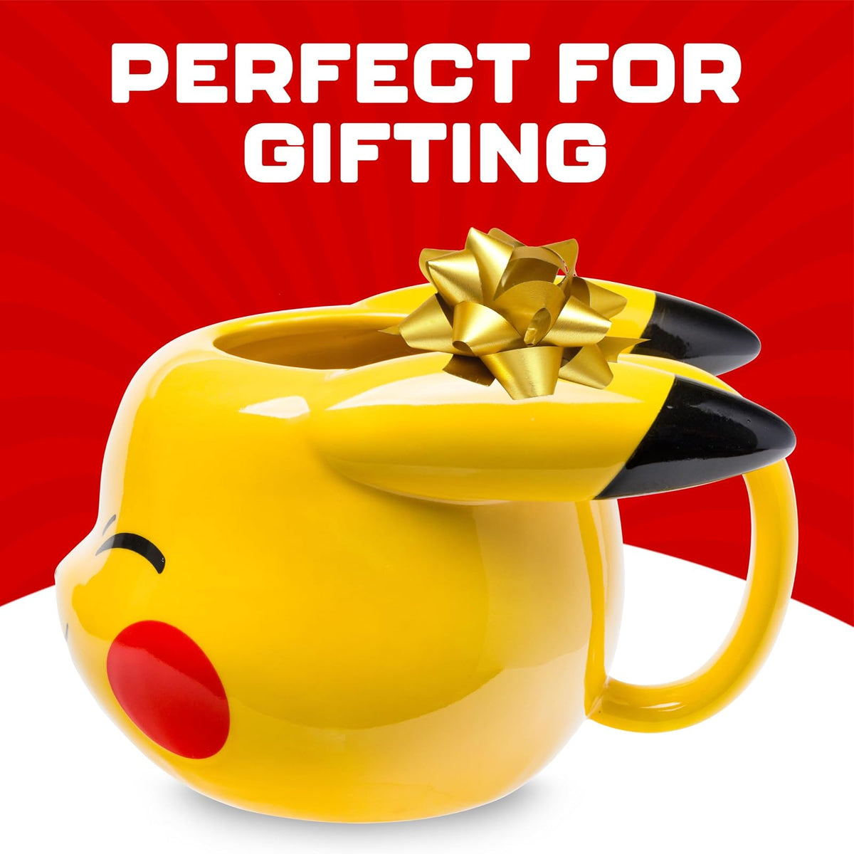 Silver Buffalo Pokemon Pikachu Wink - Taza esculpida 3D