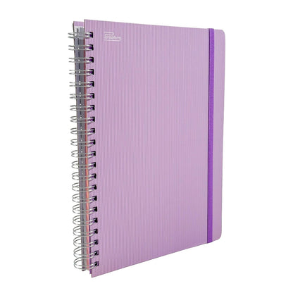 Printaform Libreta Profesional Arcoíris Pastel Universitaria 200h, 2 piezas, Cuadro Chico, Lavanda