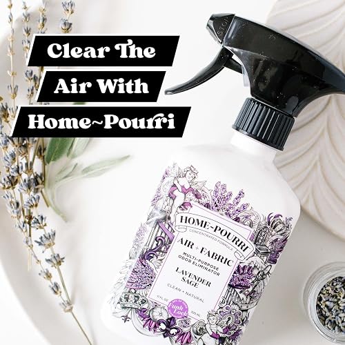 Home-Pourri | Aromatizante Antiolores | Air Spray neutralizador de olores | ambientador para la casa | eliminador y neutralizadar de olores | Tecnología Funk Lock | olor lavanda | 325 ml