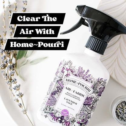 Home-Pourri | Aromatizante Antiolores | Air Spray neutralizador de olores | ambientador para la casa | eliminador y neutralizadar de olores | Tecnología Funk Lock | olor lavanda | 325 ml