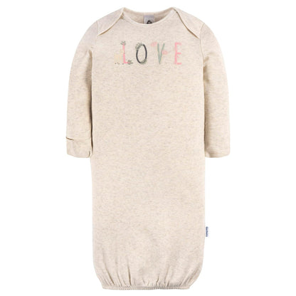 Gerber - Paquete de 4 Batas Unisex para bebé y niña