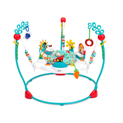 Baby Einstein Farm Explorers Jumper Saltador 2 en 1 Para Bebé con Juguetes Interactivos, Música, Luces y Sonidos, 6 a 12 Meses