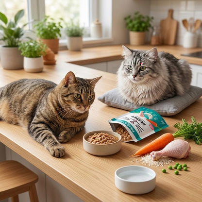 RESPET Alimento Húmedo para Gatos Pollo y Vegetales Sin Gluten 21 Sobres 100g