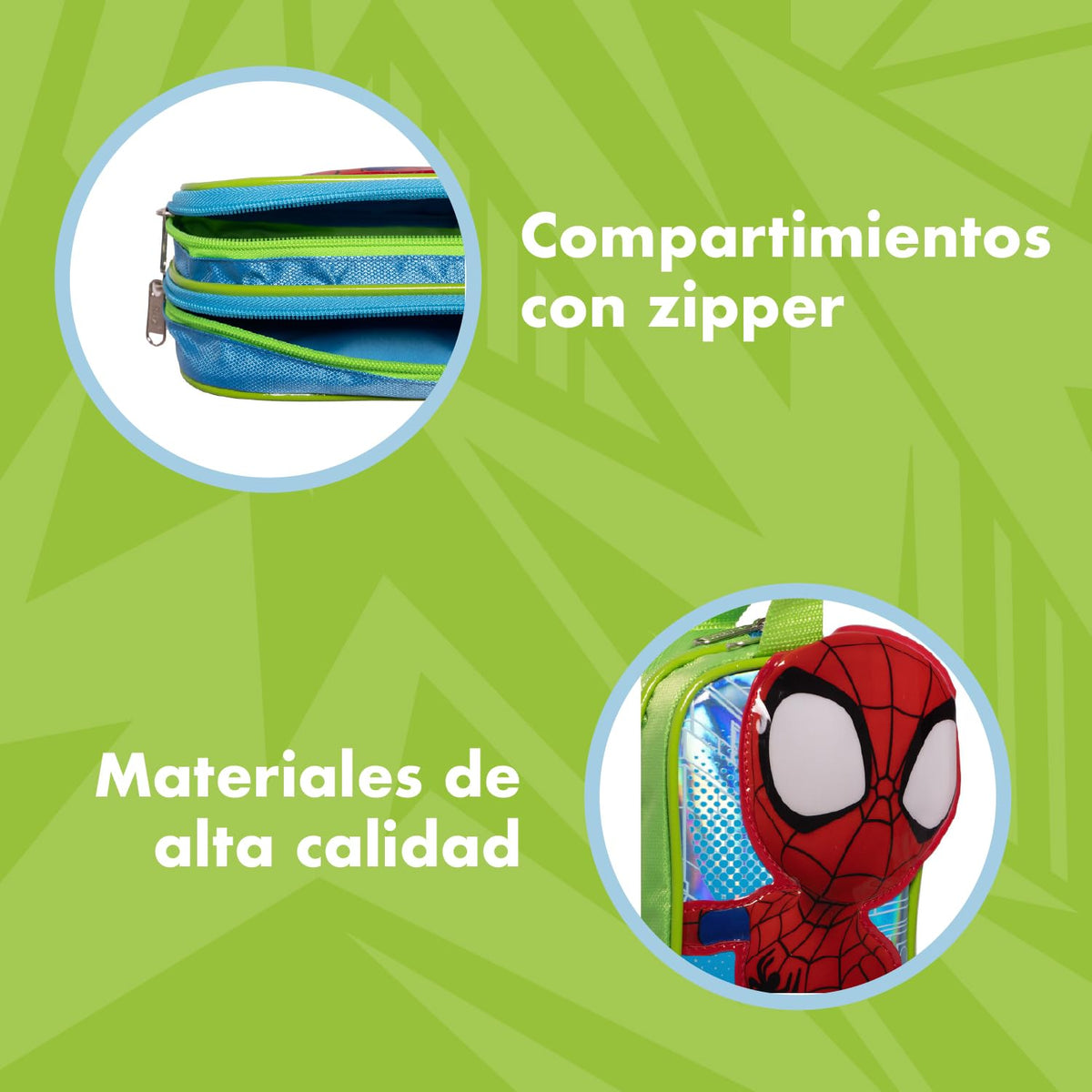 Ruz Lapicera Triple Infantil y Preescolar | Spidey y Sus Amigos | 100% Poliéster | Estuche de Poliéster para Niños con Compartimentos y Cremallera Resistente | Recomendado desde 3 años