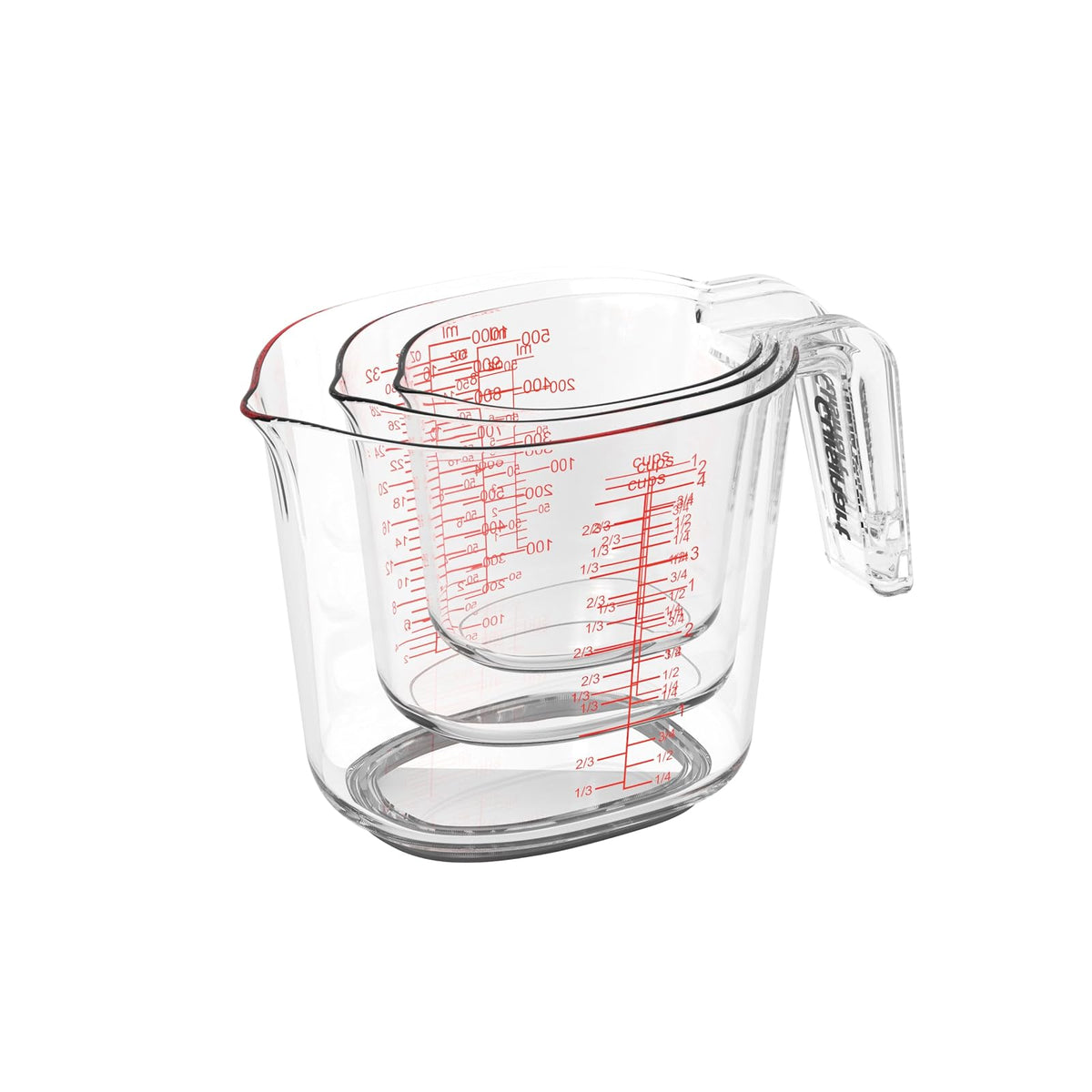 Cuisinart Copas medidoras líquidas, transparentes, 3 piezas, CTG-00-3MC