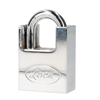 Lock L22A40DCSB Candado de Acero Antipalanca, Llave de Discos, Cromo Satinado, 40 mm