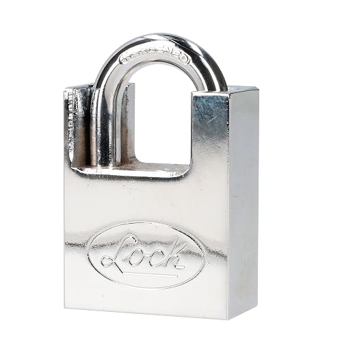 Lock L22A40DCSB Candado de Acero Antipalanca, Llave de Discos, Cromo Satinado, 40 mm