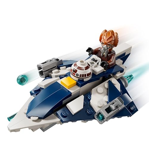 Lego Star Wars: La Guerra de los Clones Microfighter: Caza Estelar Jedi de Plo Koon Juguete de Construcción Coleccionable, Regalo para Niños, Niñas y Fans a Partir de 6 Años 75400