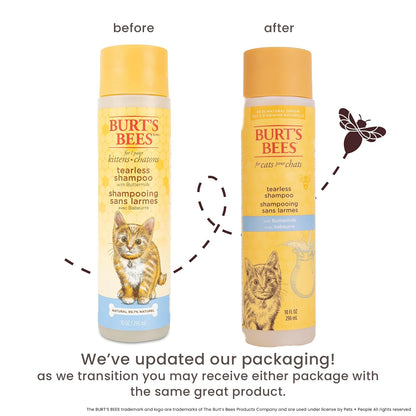 Burt's Bees for Kittens Champú Sin Lágrimas SC04472 | 10 oz, 1 paquete, con suero de leche, sin fragancia