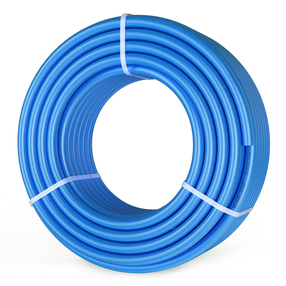 VEVOR Tubería PEX de 3/4 de pulgada y 100 pies de longitud. Tubería flexible PEX-B para agua potable. Líneas de agua PEX para agua caliente/fría, fácil de restaurar. Azul.