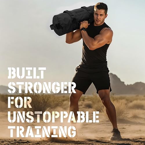 Yes4All Sacos de Arena para Entrenamiento, Sacos Ajustables sin Relleno para Entrenamiento con Asas, Varios Colores y