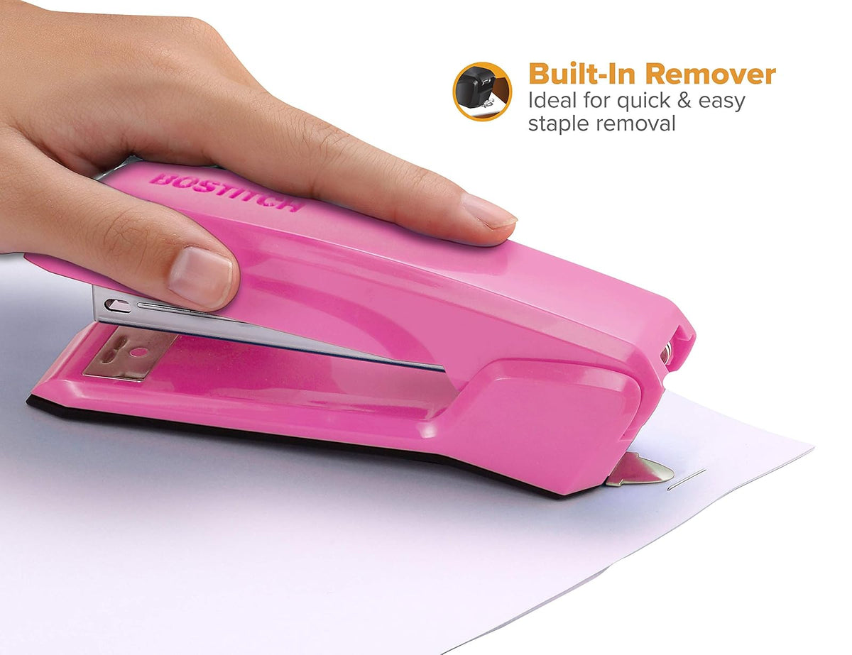 Bostitch Ascend Antimicrobial Standard Stapler with Integrated Staple Remover and Staple Storage