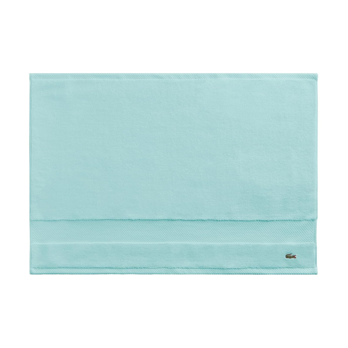 Lacoste Heritage Supima Colección de Toallas y Tapete de Baño - Tub Mat 21x31 - Menta
