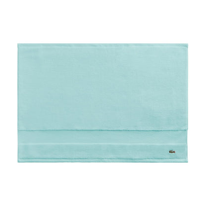 Lacoste Heritage Supima Colección de Toallas y Tapete de Baño - Tub Mat 21x31 - Menta