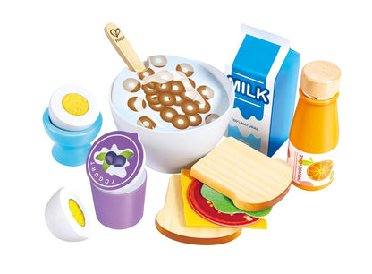 Hape , Juego de rol , Desayuno para niños Que estimula la Creatividad y fomenta hábitos saludables , Accesorio de Cocina. De 2 a 8 años. E3172