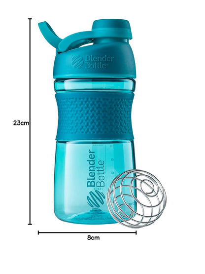 Blender Bottle Sportmixer Twist Teal Botella mezcladora, Unisex Adulto, 590ml