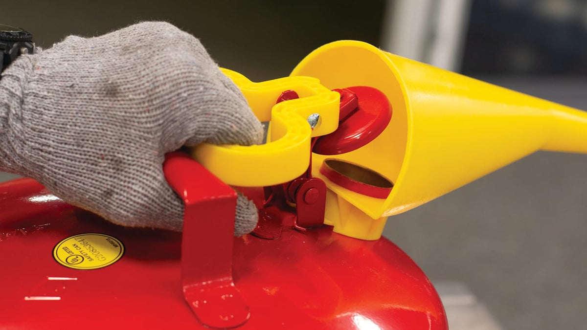Eagle F-15 HDPE 10 in Poly Funnel for Metal Type I Safety Cans, 4 in Height, 8 in Width, 9 in Length