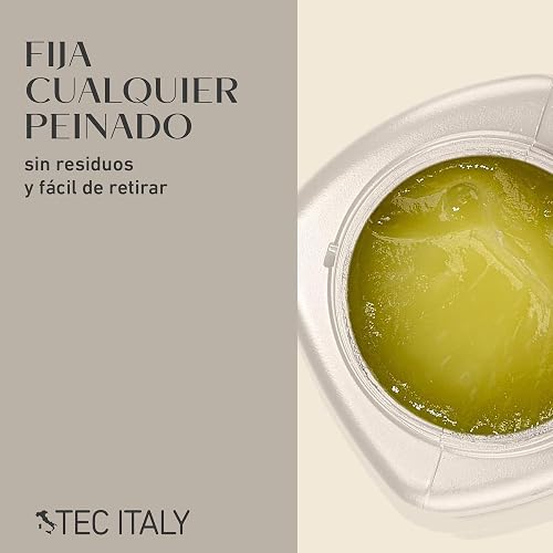 TEC ITALY Gel Della Cera Efecto Húmedo 280 g – Gel Fijación Media Cabello, Acabado Húmedo, Estiliza y Acondiciona, Para Todo Tipo de Cabello, Con Aminoácidos