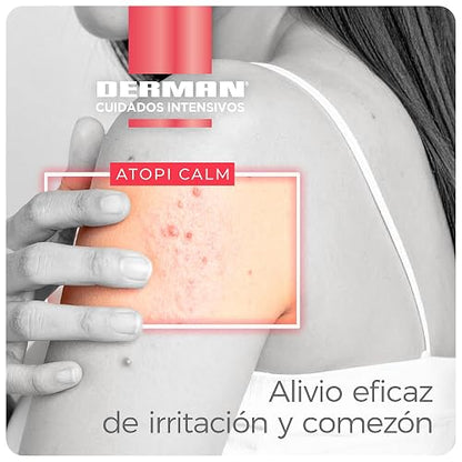 Derman Atopi Calm Emulsión Corporal │ Urea-D 5% + Avena Coloidal │ 400 mL | Textura ligera de rápida absorción que calma la irritación y fortalece la barrera cutánea