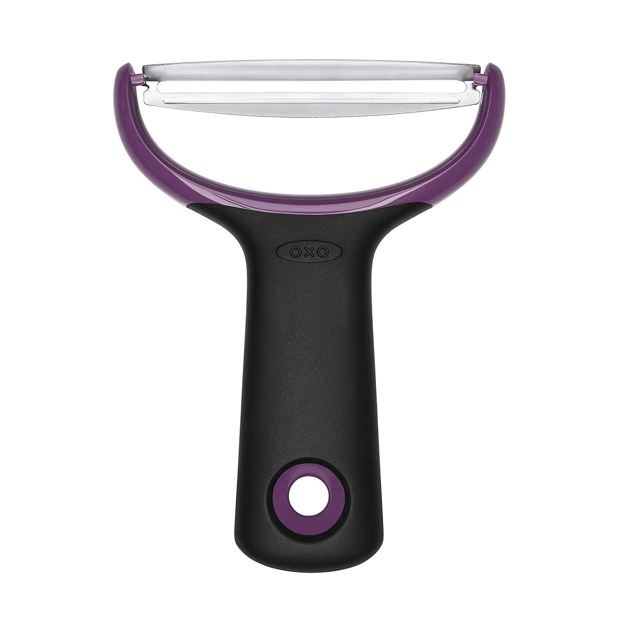 OXO Good Grips Pelador de Cocina Acero Inoxidable - Pelador en Y grande - Pelador de preparación de maíz