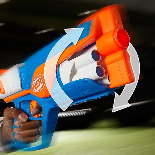 NERF N Series - Lanzador Agility - 12 Dardos N1 - Solo compatibles con los lanzadores N Series - Cilindro de 6 Dardos - Juegos para el Aire Libre