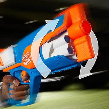 NERF N Series - Lanzador Agility - 12 Dardos N1 - Solo compatibles con los lanzadores N Series - Cilindro de 6 Dardos - Juegos para el Aire Libre