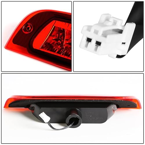 DNA Motoring Luz de Freno LED de Tercera Cola, Rojo, 3BL-JLIR02-LED-RD [compatible con Jeep Liberty 02-07]