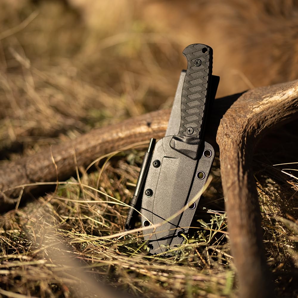 Schrade Delta Class Wolverine - Hoja fija con acero inoxidable de alto carbono de 65 millones para supervivencia al aire última intervensión