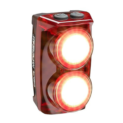 Cygolite Hypershot 350 y 250 lúmenes modelos de luz trasera para bicicleta, 7 modos nocturnos y diurnos, velocidades de flash sintonizables por el usuario, pequeño y duradero, resistente al agua IP64,