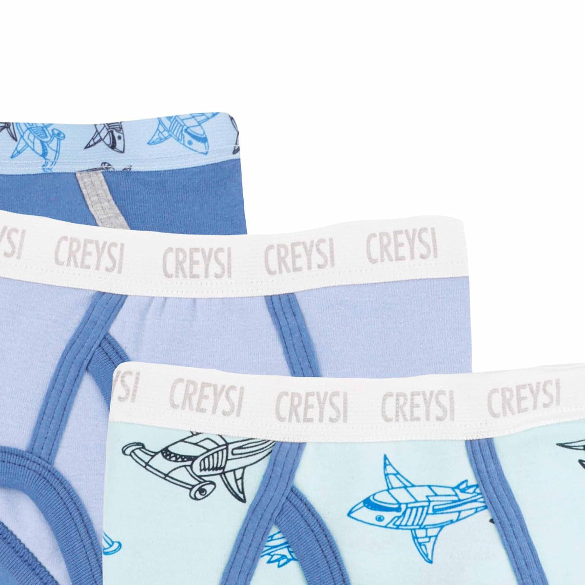 Baby Creysi Paquete de 3 Trusas de Algodón para Niño Calzón Interior en Tejido Cardigan Suave