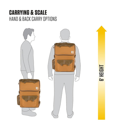 Carhartt - Mochila de nailon de 35 l, resistente al agua, con funda para portátil de 15 pulgadas