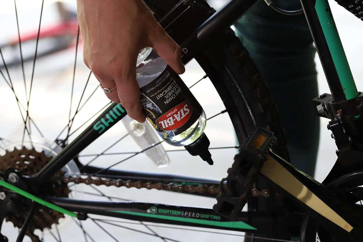 Sta-Bil 22406 Limpiador y Lubricante para Cadenas de Bicicleta 8 oz, Transparente