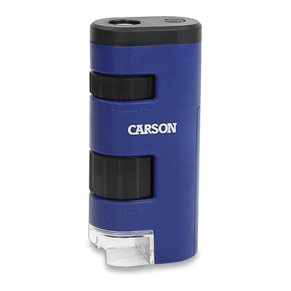 Carson Pocket Micro 20X-60x LED Microscopio de Bolsillo de Mano Stem Juguete (MM-450)