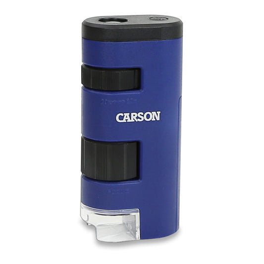 Carson Pocket Micro 20X-60x LED Microscopio de Bolsillo de Mano Stem Juguete (MM-450)