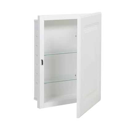 American Pride clóset de Medicina para Puerta de Panel Elevado, 16 x 20 Pulgadas, Cuerpo de Acero, Blanco