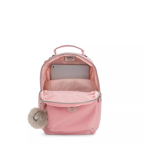 Kipling Seoul - Mochila pequeña para mujer, duradera, correas acolchadas para los hombros con funda para tablet