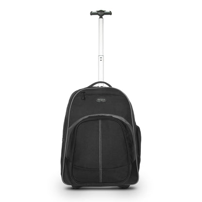 Targus Kompakter Roll-Rucksack für Business, Studenten und Reisen, Pendler, strapazierfähiges Material, Tablet-Tasche, abnehmbare Laptop-Schutzhülle