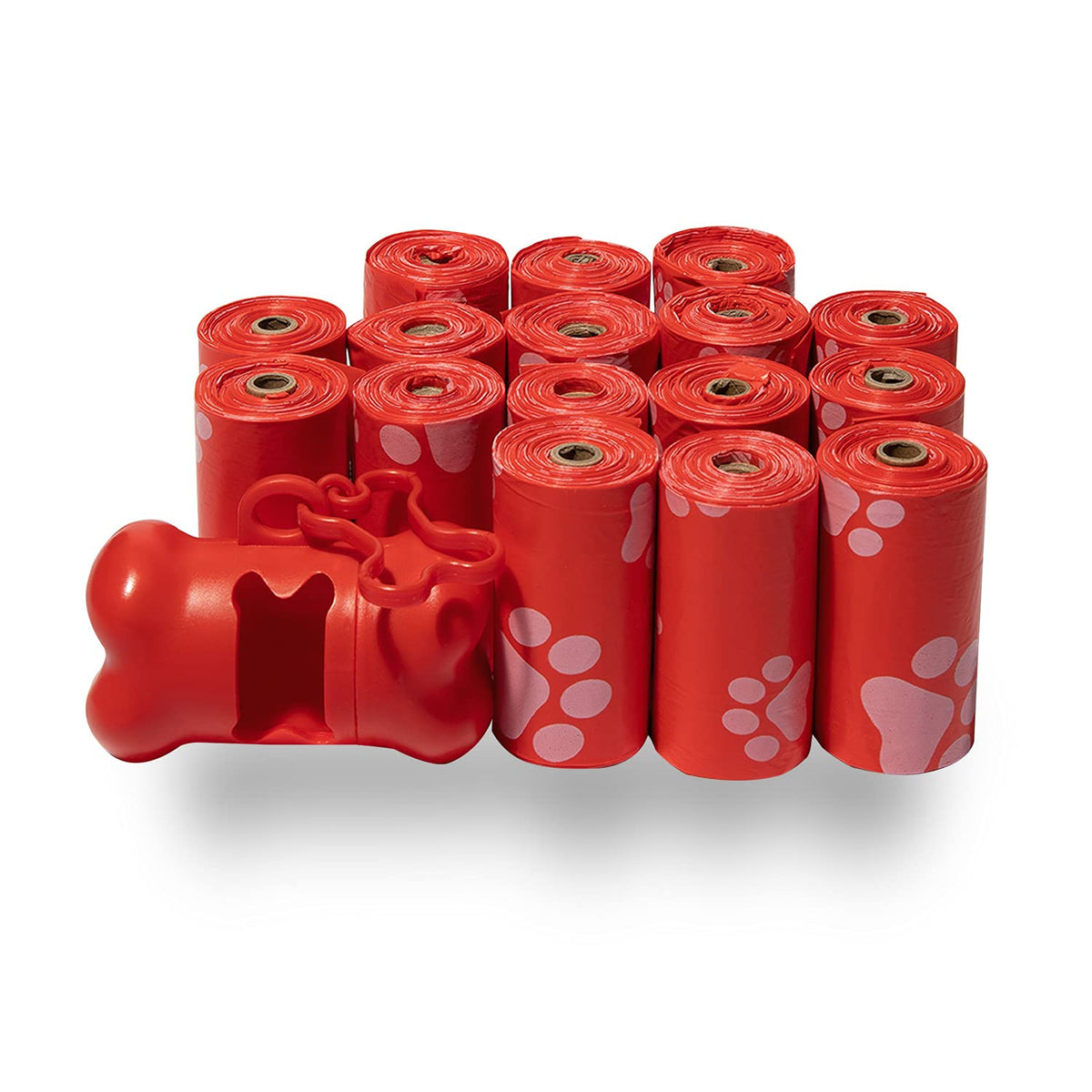 Best Pet Supplies Bolsas para Excremento de Perro Resistentes - Rojo - 240 Bags