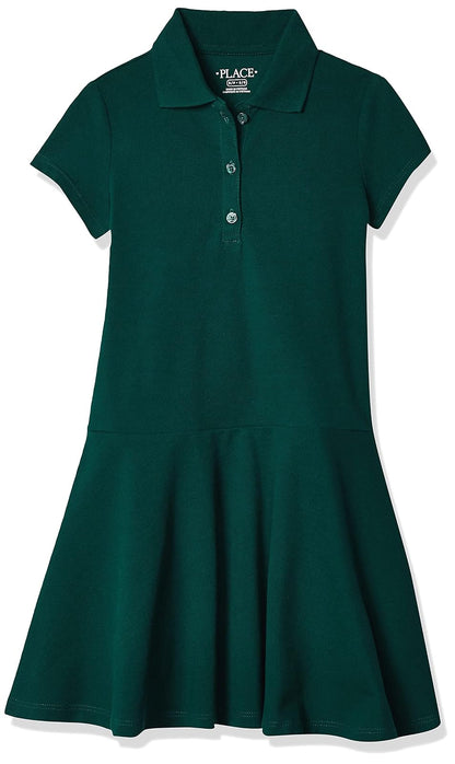 The Children's Place Vestido Polo Piqué Uniforme para Niña - spruceshad - 16 Años