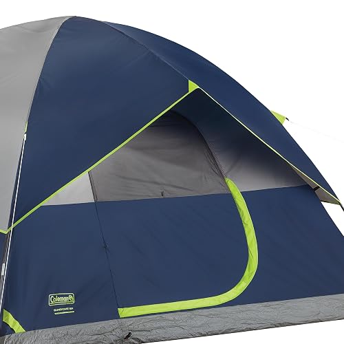 Coleman Sundome - Tienda de campaña con Mosca Lluvia, Tienda de campaña para 2/3/4/6 Personas en 10 Minutos, Tienda de campaña Resistente a la Intemperie para Camping, Festivales, Patio Trasero,