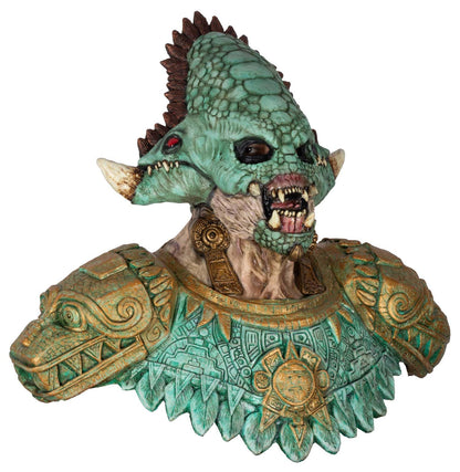 Ghoulish Productions Máscara de látex Quetzalcóatl, Cosplay Quetzalcoatl Serpiente Emplumada Unitalla, Dios Mexica Ideal para usar en Fiesta de Halloween, Festivales, Casas del Terror