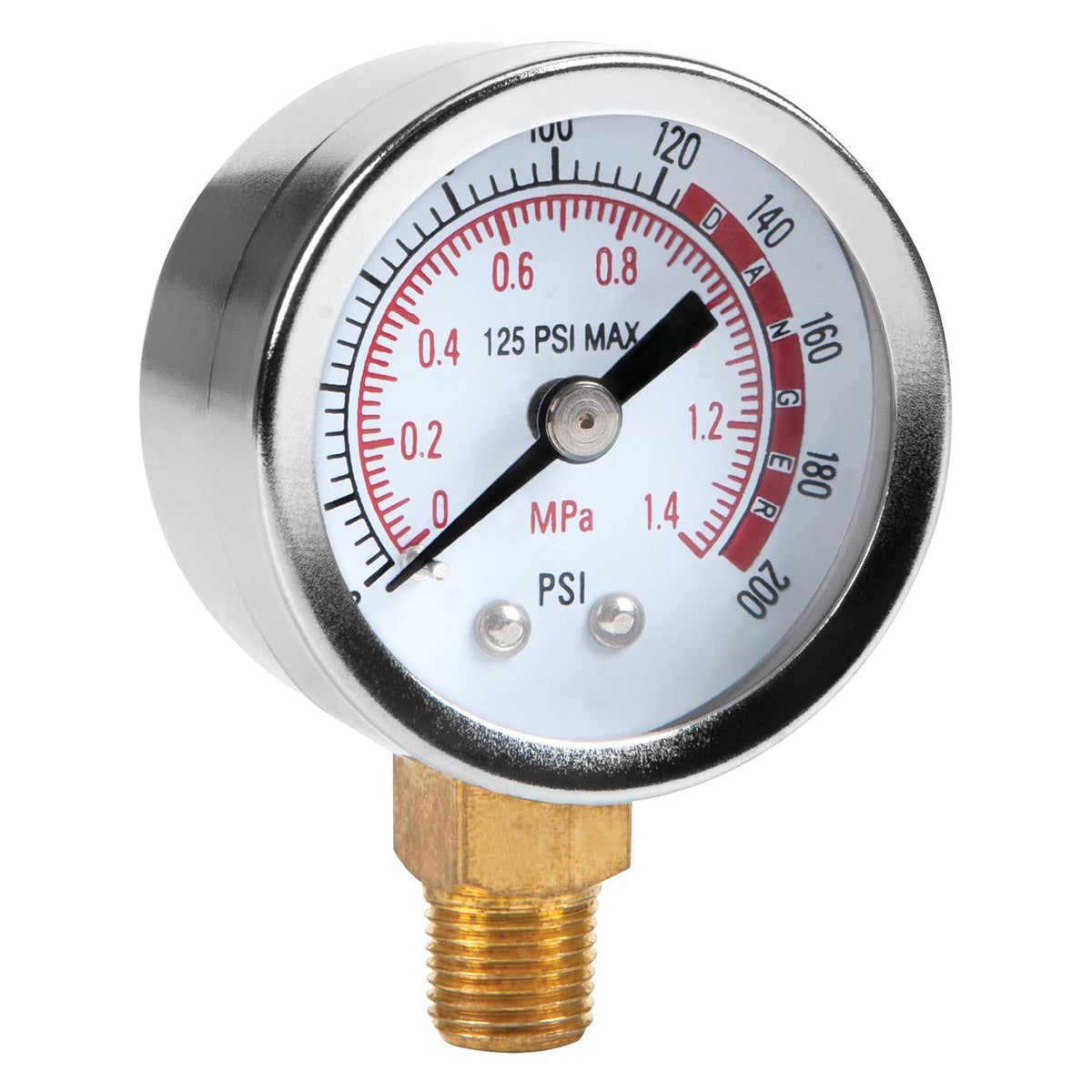 Performance Tool W10055 Medidor de Presión de 0 a 200 PSI para Accesorio de Tanque