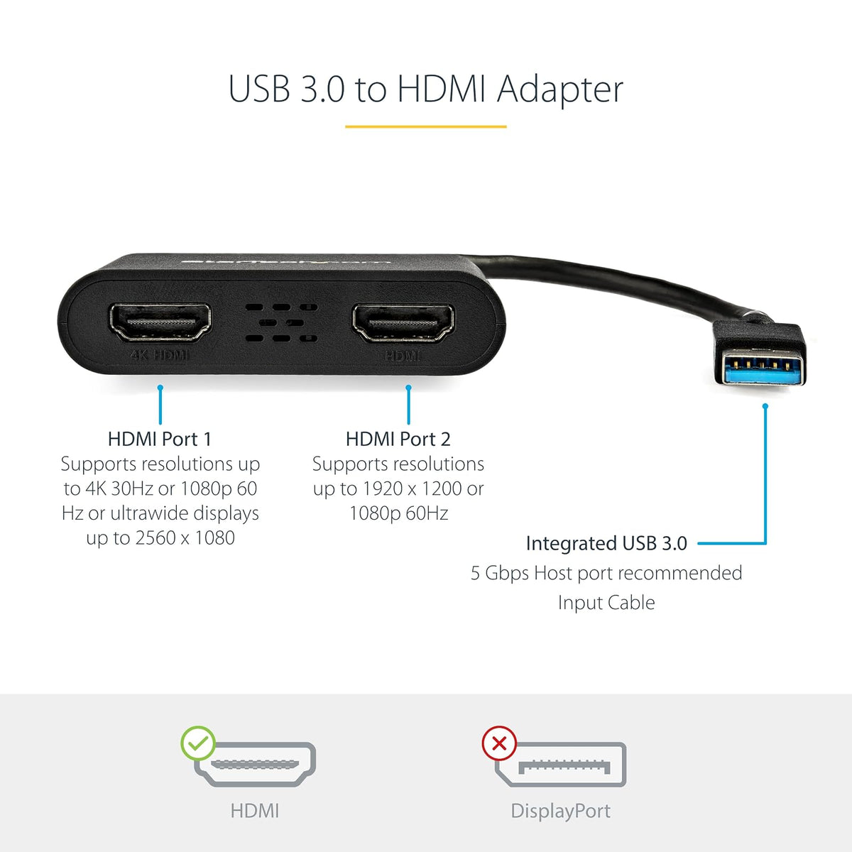 StarTech USB32HD2 Adaptador de Vídeo USB