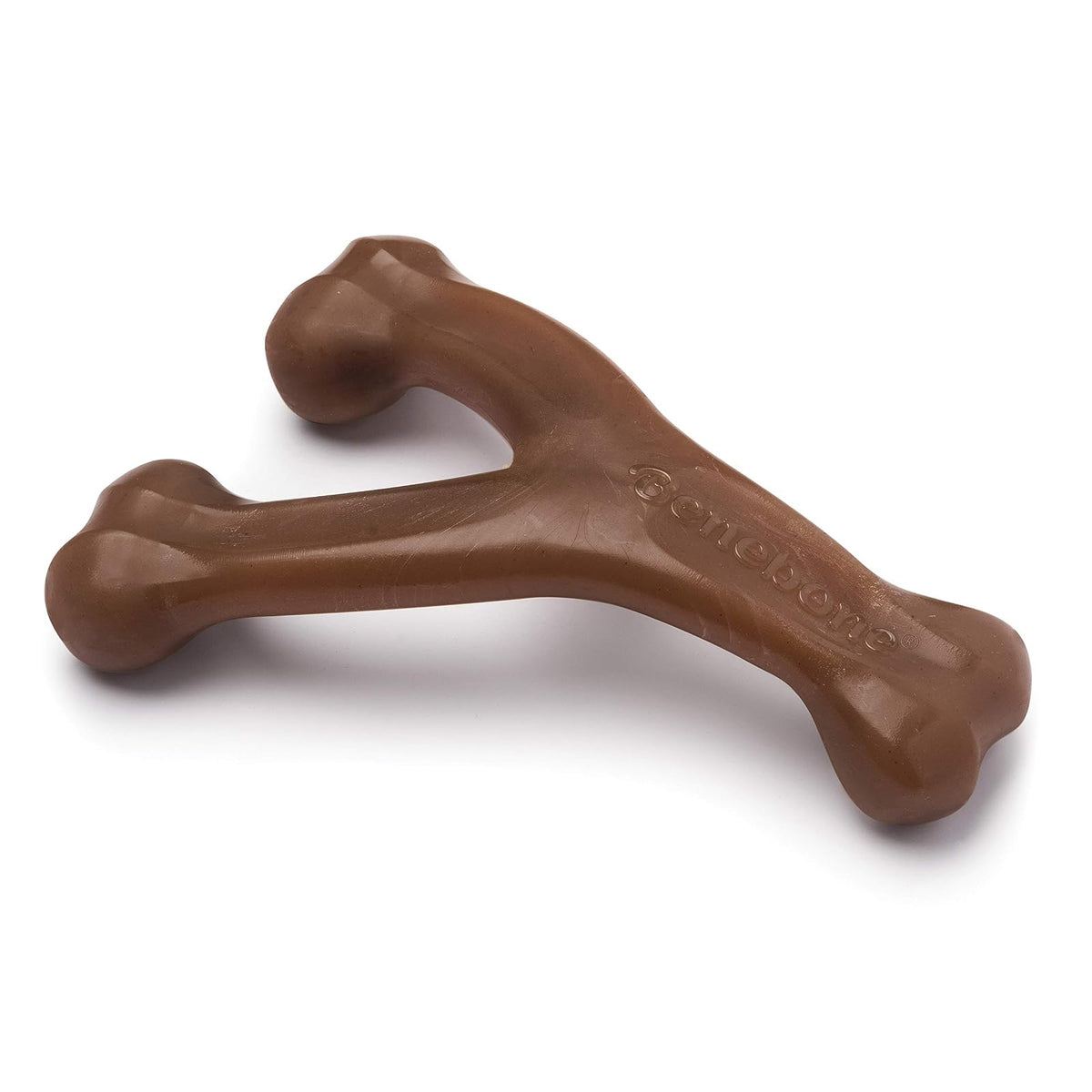 Benebone Wishbone Juguete Masticable para Perro, Sabor Real - Cacahuete real - Medium