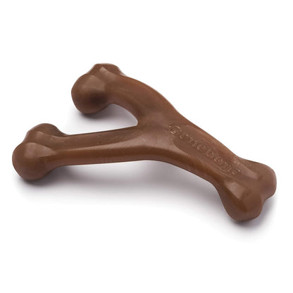 Benebone Wishbone Juguete Masticable para Perro, Sabor Real - Cacahuete real - Medium