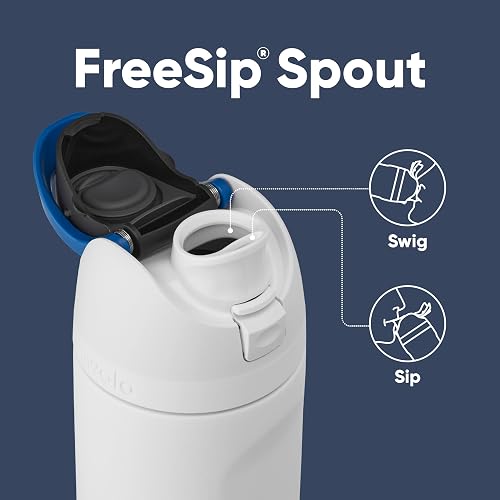Owala Star Wars FreeSip - Botella de agua aislada de acero inoxidable con popote, botella de agua deportiva sin BPA, ideal para viajes, 24 onzas, Stormtrooper