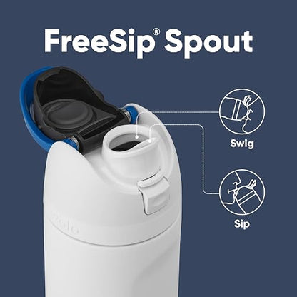 Owala Star Wars FreeSip - Botella de agua aislada de acero inoxidable con popote, botella de agua deportiva sin BPA, ideal para viajes, 24 onzas, Stormtrooper